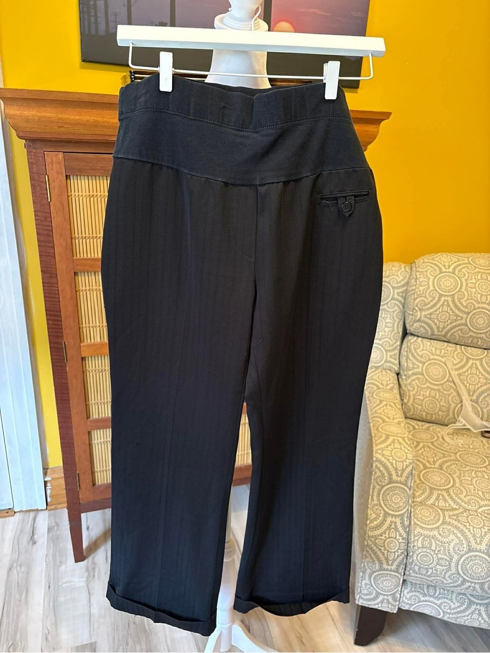 Motherhood Maternity Black Wide Leg Pull-On Pants